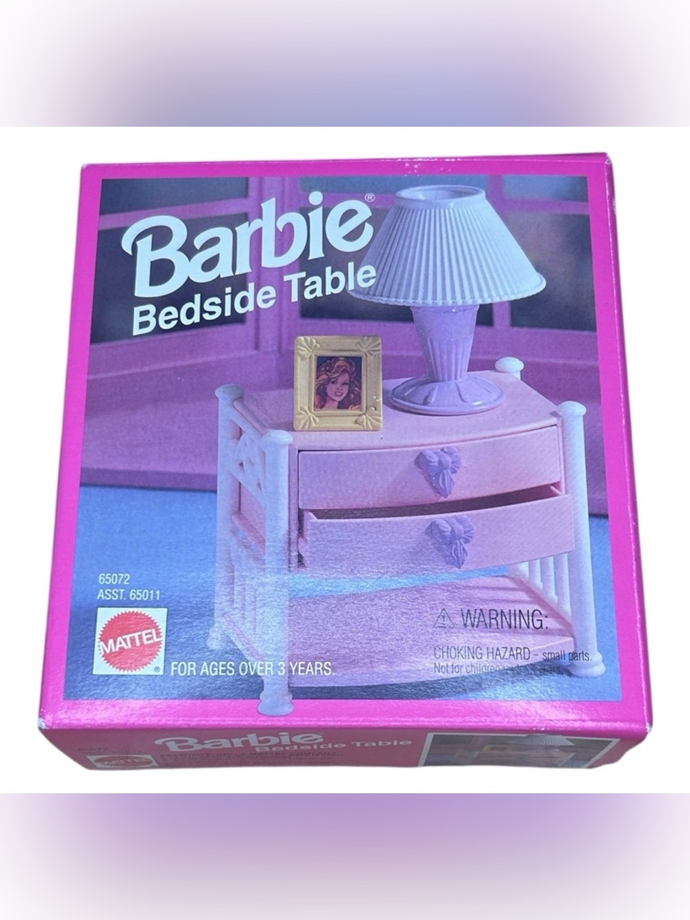 Vintage Barbie Bedside Table Factory Sealed Mattel Doll Furniture 1995